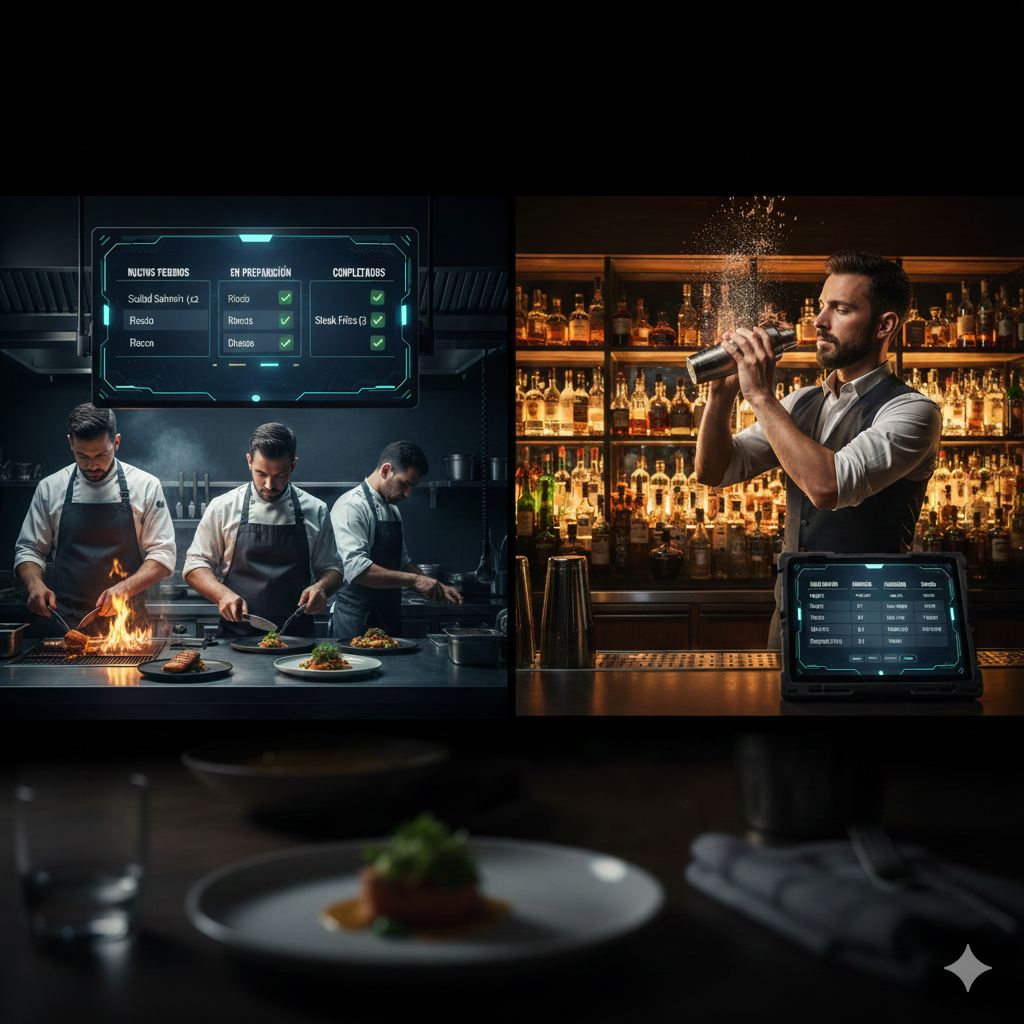 POS + Carta QR + KDS